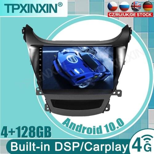 Carplay Car Radio For Hyundai Elantra 2011-2013 Multimidia Video Player 2 din 4G Wifi Android 9.0 4+64G Split Screen