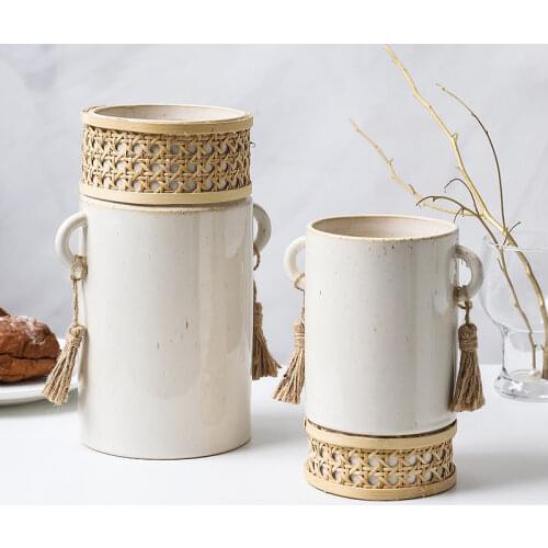 Cerakorie Wicker Vases For Home China