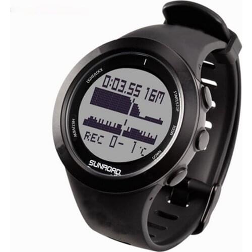SUNROAD Diving Digital Mens Watches Computer Safety Depth 10ATM Waterproof reloj hombre Compass Pedometer Men Wristwatch