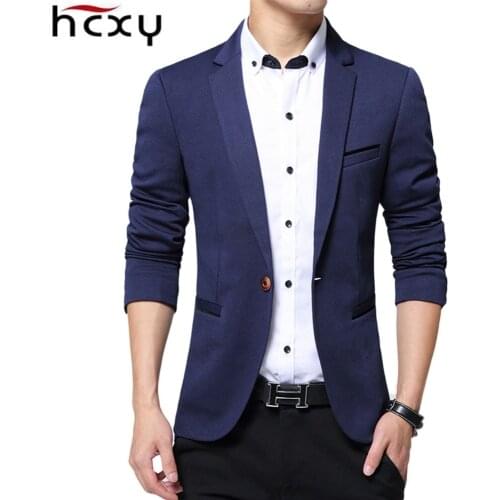 HCXY 2020 new Spring and autumn jackets Men 's Fashion Wedding dress Casual Suit Jacket Men blazer Male coats plus size 4XL 5XL