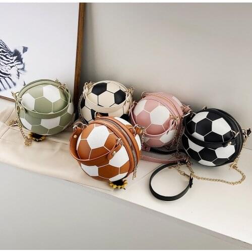 New Design Round Basketball Shape Hand Bag Fashion Women Chains Handbag Shoulder Bag Female Mini Crossbody Bags Circular Purse