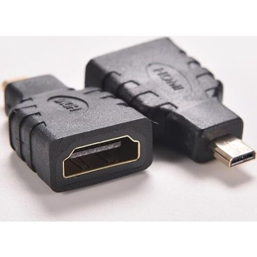 Micro HDMI(Type D) Male to HDMI(Type A) Female Adapter Connector For HDTV
