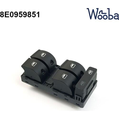 High Quality Electric Control Master Window Switch For Audi A4 RS4 S4 2003- B7 SEAT Exeo Window Lifter Switch Button 8E0959851