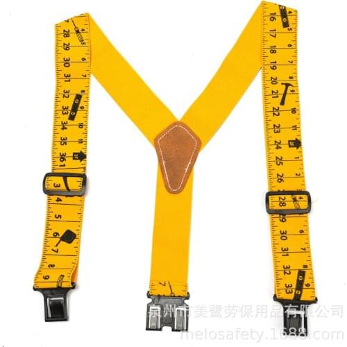 Tooling Ruler Design Mens Suspenders Braces Men Belt Buckle Casual Unisex Adjustable Suspenders Male Strong 3 Clips Suspender