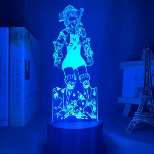 Seven Deadly Sins Led Night Light Jericho Lamp for Bedroom Decor Birthday Gift Seven Deadly Sins Jericho Light 3d Lamp Anime