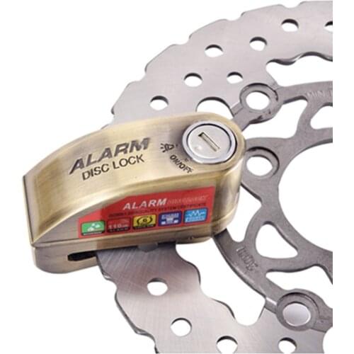 110bd Motorbike Motorcycle Alarm Lock Bicycle Pit Bike Scooter Anti-theft Alarm Wheel Disc Brake Security Safety Siren Lock