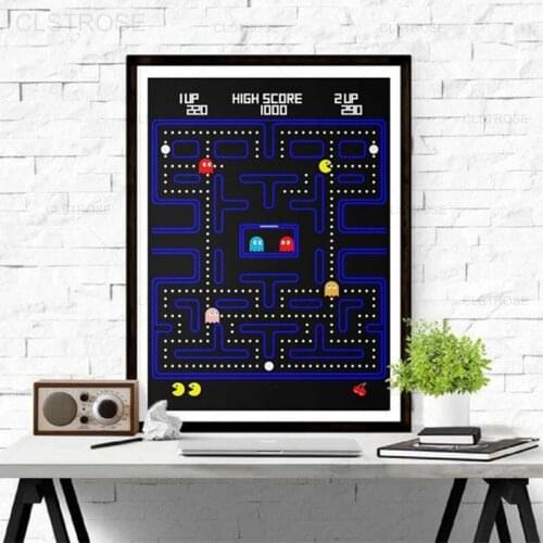 Modern Game Video Canvas Painting Nordic Cartoon Art Posters and Prints On The Wall Home Decoration Boy Room Playroom Pictures