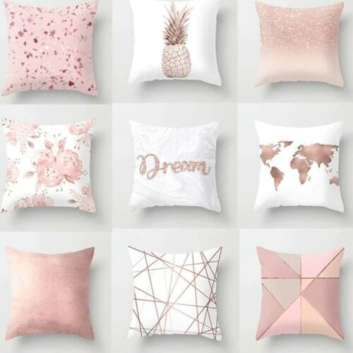 Modern 100% Art Pattern Cotton Nordic Style Linen Sofa Cushion Cover Green Grass Tropical Plant Throw Pillow Case Cushion 40x40