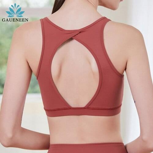 GAUENEEN Sports Bra Women Fitnes Sports Top Seamless Yoga Underwear Running Gym Crop Top Women Push Up Sport Bra Vest