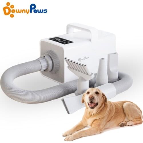 2800W LED Pet Dog Dryer Cat Grooming Negative Ion Blower Wind Heater Adjustable Blow-dryer Force Hair Dryer For Dogs Pet Groomer