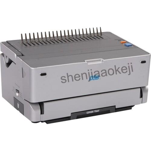 CB-200E 21holes Electric punching machinerubber ring clip tender documents A4 size electric Binding machine 450 sheets 1pc