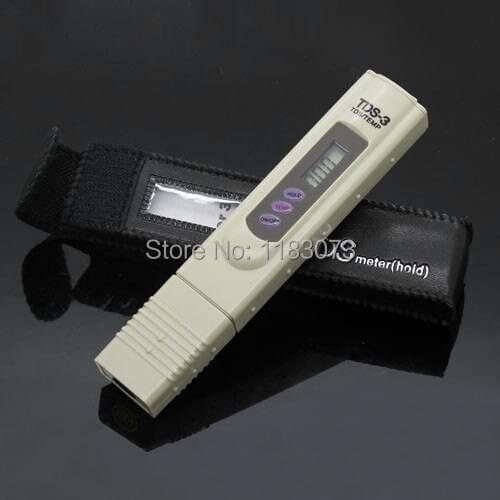0-9990ppm Digital TDS TEMP Meter Food Water Drink Purity Laboratory Hydroponics Quality Temperature Filter Tester 20pcs/lot