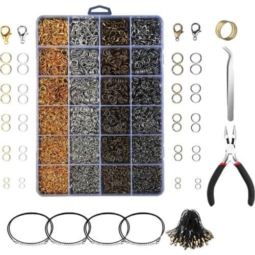 1 Box Jewelry Making Finding Kit Metal Craft Supplies For Bracelet Necklace