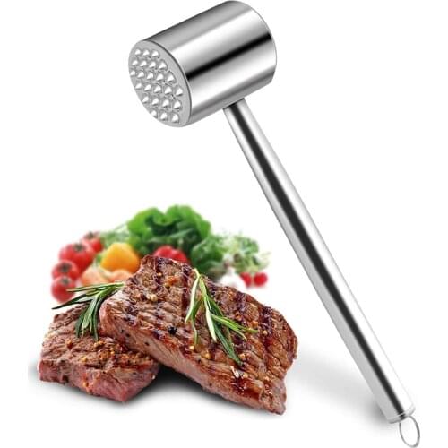 1PCS Meat Hammer Meat Loose Hammer Pork Chop Steak Hammer Flesh Floss Tender Meat Hammer Creative Kitchen Tool Burger Press