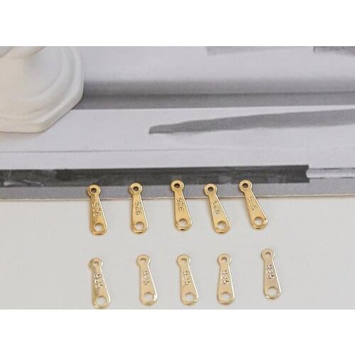 20pcs Copper plating double-hole color-preserving water droplets with bracelet necklace finishing materials jewelry accessories