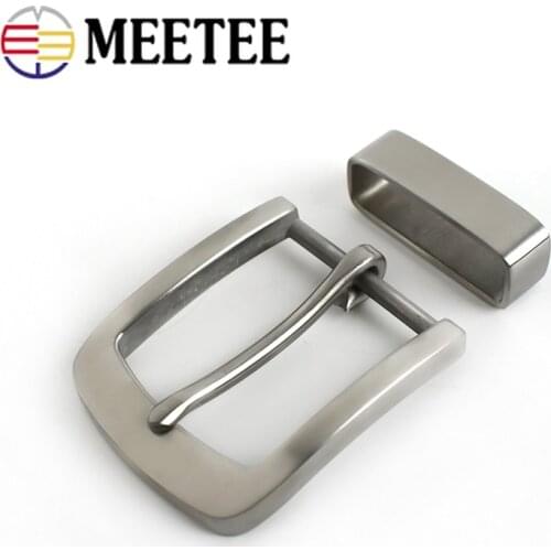 40mm Men Belt Buckles 316 Material Stainless Steel Metal Pin Buckle for Belts 38-39mm DIY Clothes Garment Decoration Accessories