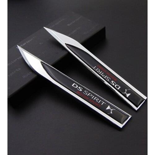 Car Styling Door Side Sticker for DS Logo Auto Fender Body Badge Emblem for Citroen C2 C3 C4 Saxo Xsara Picasso Elysee Berlingo