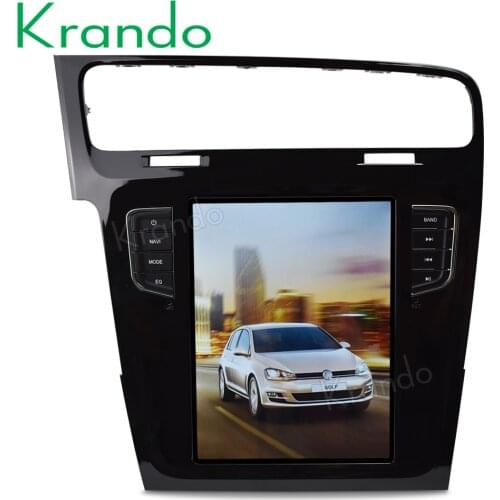 Krando Android 9.0 4G RAM 10.4" Tesla Vertical Car Multimedia Player Radio for VW Volkswagen Golf 7 2013-2019 Navigation Audio