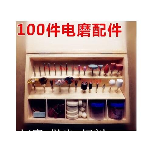 Free shipping New polishing tool set Mounted felt point set 100pcs/box with polishers drillers brushes and so on jewelry set