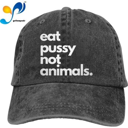 Print 3D Eat Pussy Not Animals Logo Outdoor Leisure Baseball Caps Adjustable Hip Hop hat