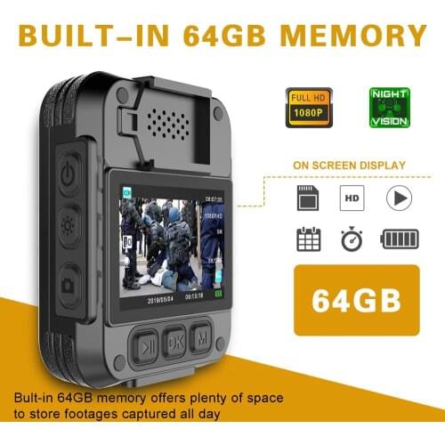 CammPro M831 Weatherproof outdoor wireless law enforcement hd1080p Police Body Camera