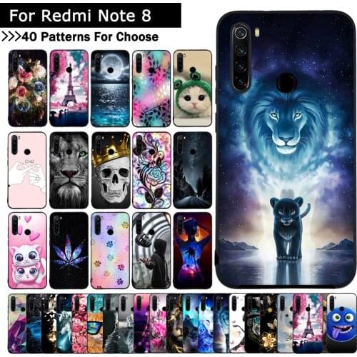 A For Xiaomi Redmi Note 8 Case Cartoon Animal Protective cover TPU Slicone cases for Note 8 Pro mobile phone shells fundas coque