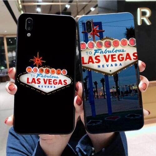 CUTEWANAN Las Vegas Strip North Side Nevada USA DIY Luxury Phone Case For Vivo Y91c Y17 Y51 Y67 Y55 Y93 Y81S Y19 V17 vivos5
