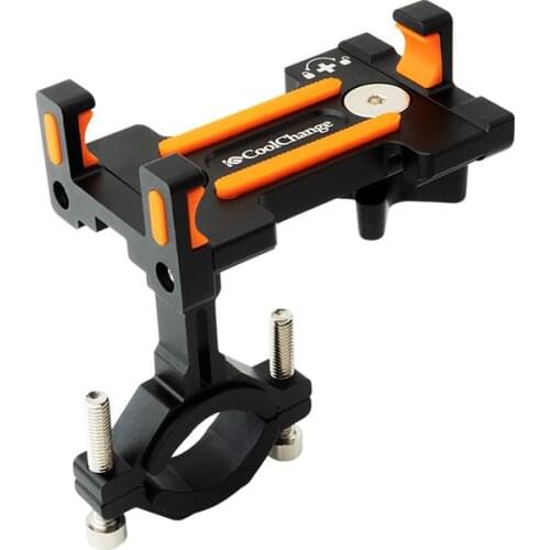 New Store Bicycle Phone Holder Rotatable Cycling Phone Stand Aluminum Alloy Bike Handlebar Clip Stand Cellphone Bike Accessory