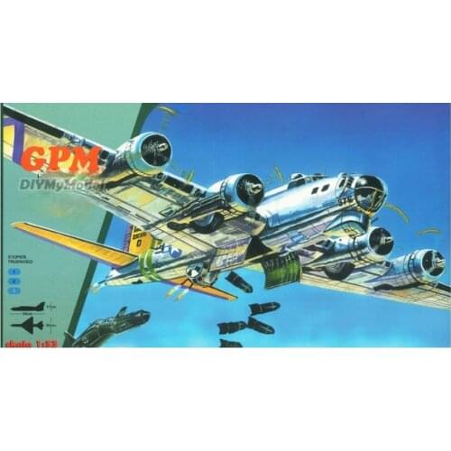 DIYMyModeI USA B-17 Flying Fortress B17 air fortress bomber DIY Handcraft Paper Model KIT Handmade Toy Puzzles Gift Movie props