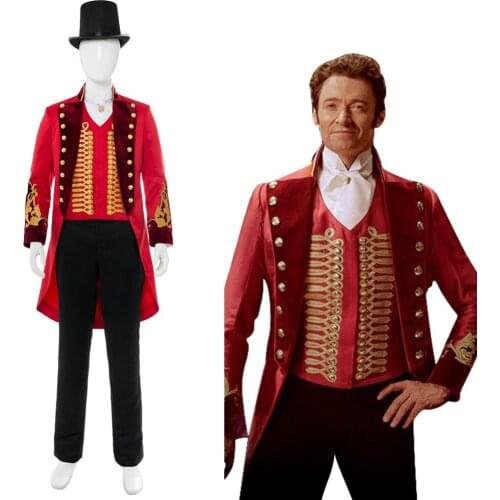 Movie The Greatest Showman Costume P.T. Barnum Uniform Cosplay Costume Men Women Role Play Costume Custom Made