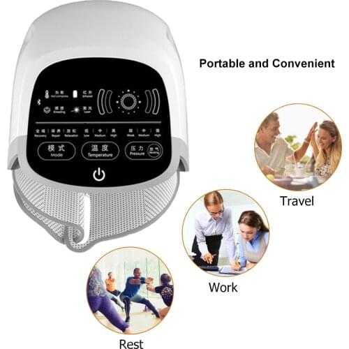 Cold Laser Knee Massager.Knee Pain Reliever. Electric Knee Care Heating Kneading LED Laser Light Therapy