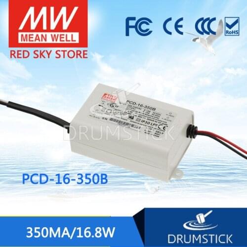 Friendly MEAN WELL 12Pack PCD-16-350B 48V 350mA meanwell PCD-16 48V 16.8W Single Output LED Switching Power Supply