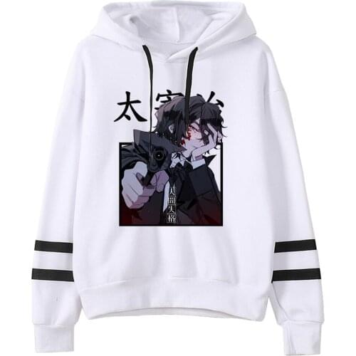 Bungo Stray Dogs Prints Streetwear Hip Hop Street men Hoodies Autumn Warm Hooded Fashion Cool Femal Hoodie Tops