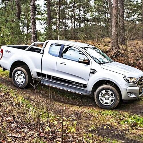 Car decals side door stripe waistline car styling Graphic stickers fit for Ford Ranger 2012 2013 2014 2015 2016 2017 2018 2019