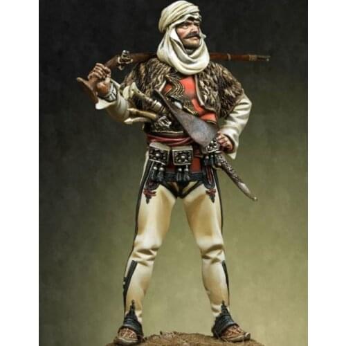 Unpainted Kit 1/24 75mm Mongolia Samurai War ancient 75mm Resin Figure miniature garage kit