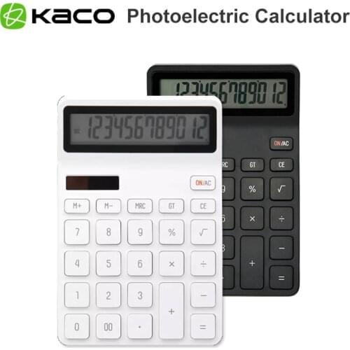 Original Kaco LEMO Desktop Calculator Photoelectric Dual Drive 12 Number Display Automatic Shutdown Calculator for Office Financ