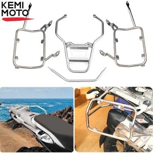 For BMW R1250GS R1200GS LC Adventure Pannier Rack for BMW GS 1200 1250 LC Adventure Adv 2013-2019 Stainless Steel Top Case Rack