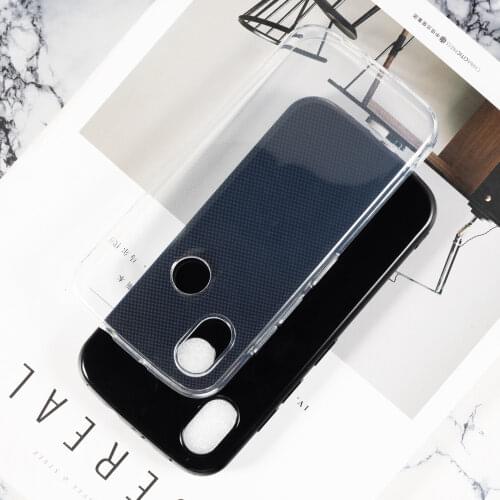 Transparent Phone Case for Caterpillar Cat S52 S 52 Soft Black TPU Case for Caterpillar CAT S52 S 52 with Temepred Glass Cat S52