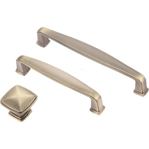 1Pc Antique Bronze Furniture Handle Zinc Alloy Home Cabinet Knobs and Handles Kitchen Cupboard Wardrobe Drawer Door Pull Handles