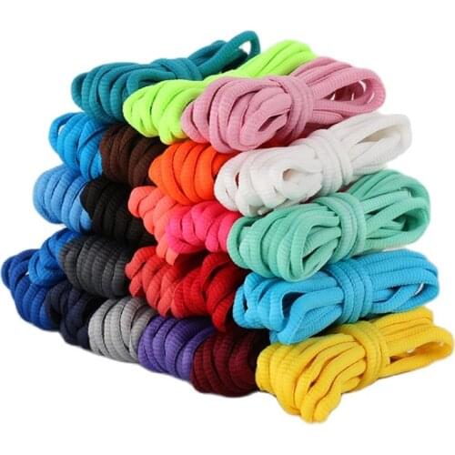 Oval Shoe laces 24 Color Half Round Athletic Shoelaces for Sport/Running Shoes Shoelace 100/120/140/160/180cm Shoe Strings 1Pair