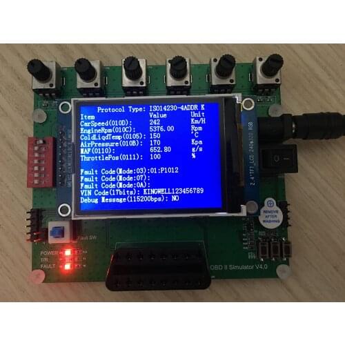 Vehicle OBD Simulator /ECU Emulator 0.96inch OLED Screen Supports J1939