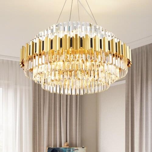 Modern Design Restaurant Dining Room LED Glass Crystal Chandelier Fancy Pendant Lights For Home Hotel