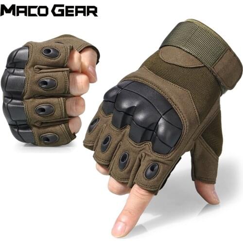 Tactical Gloves Outdoor Sports Cycling Training Climbing Bicycle Riding Fitness Hunting Hiking Shooting Half Finger Glove Men