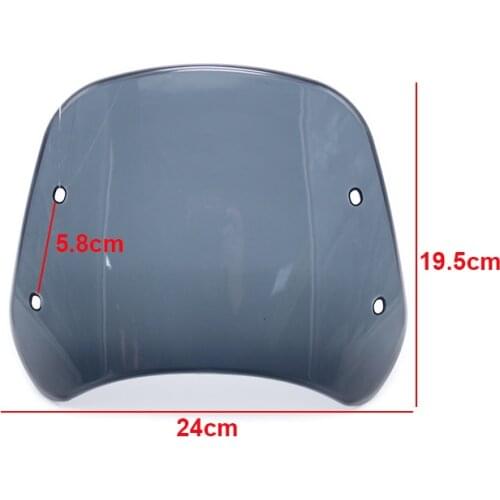 Moto Windshiled for Benelli Cub 500/250 Motorcycle Retro Clear/Black/Blue Wind Deflector Scooter Motorbike Fashion Windscreen