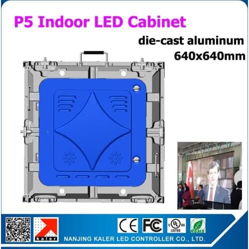 TEEHOvideo display board p5 indoor led smd 2835 led display rental cabinet die-cast aluminum indoor led video screen wall board