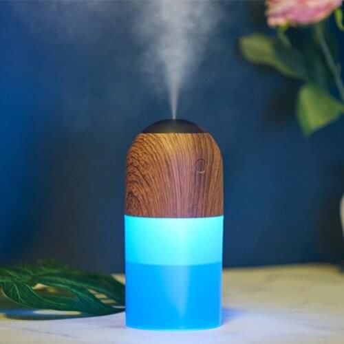 Water Humidifier Mist Maker Fog Generator 300ml Silent Car Household Air humidifier Auto Shut Down Mini USB Color Humidifier