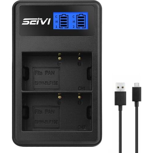 DMW-BLF19E USB Dual battery Charger for Panasonic DMW-BLF19 BLF19GK BLF19PP DMC-GH3 GH3A GH3AGK GH3GK GH3HGK GH3K GH4 BLF19E