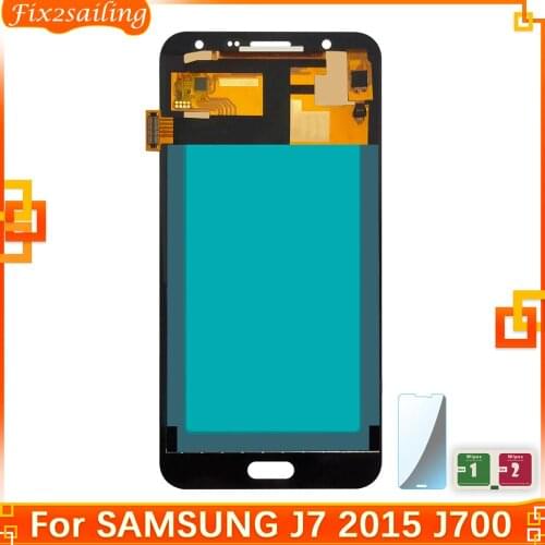 100% Working Copy oled LCD Display Touch Screen Assembly For Samsung Galaxy J7 2015 J700 SM-J700F J700H J700M J700H/DS