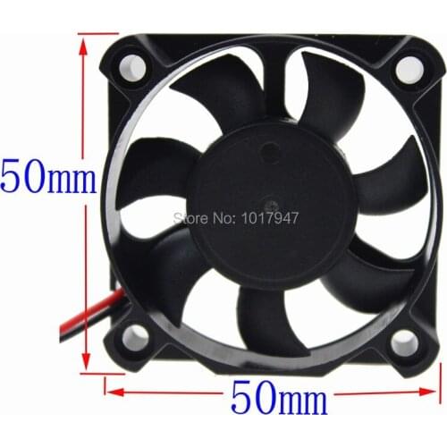 20 Pieces LOT Gdstime DC 12V 2Pin-2510 Connector 50mm 50*50*10mm 5010S Mini Cooling Motor Fan