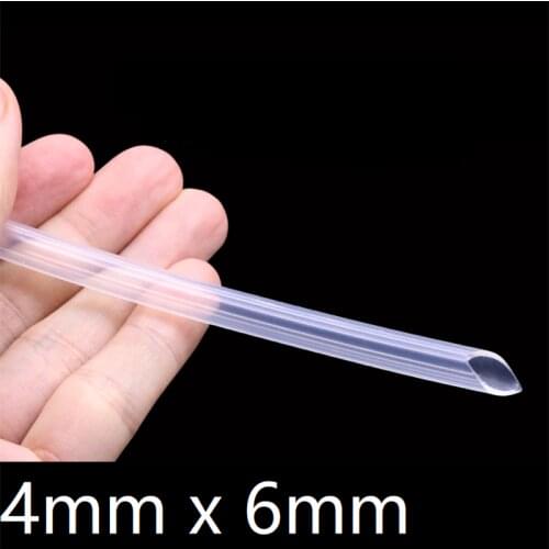 4x6 Silicone Tubing ID 4mm OD 6mm Food Grade Flexible Drink Tubing Pipe Temperature Resistance Nontoxic Transparent